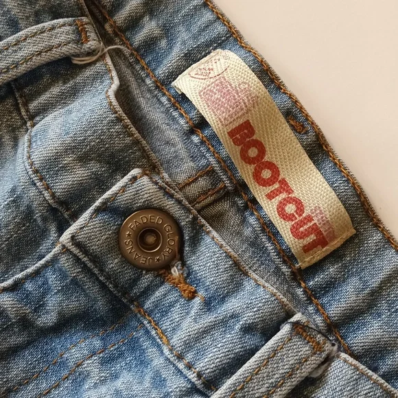 VTG Faded glory| girls bootcut light wash denim jeans Sz 12 - Picture 2 of 14